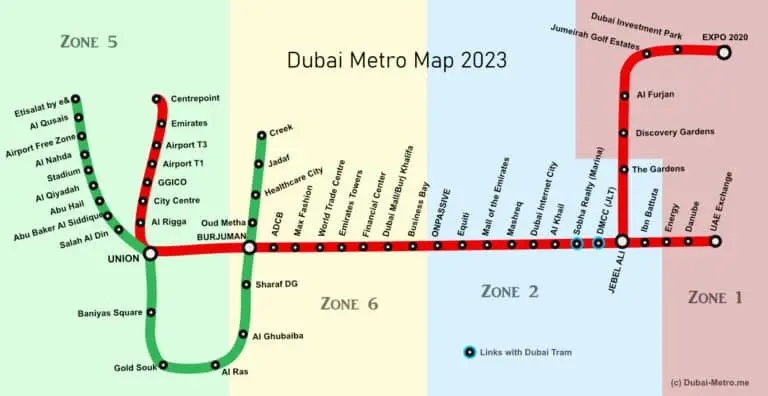 maps dubai metro