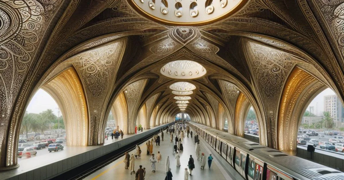 Abu Baker Siddique Metro Station Dubai