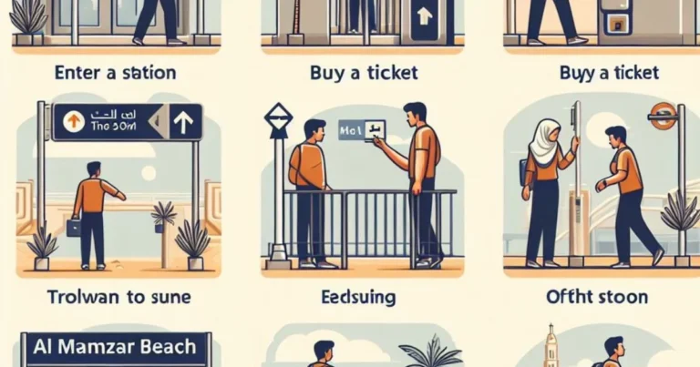 How to Go to Al Mamzar Beach by Metro?