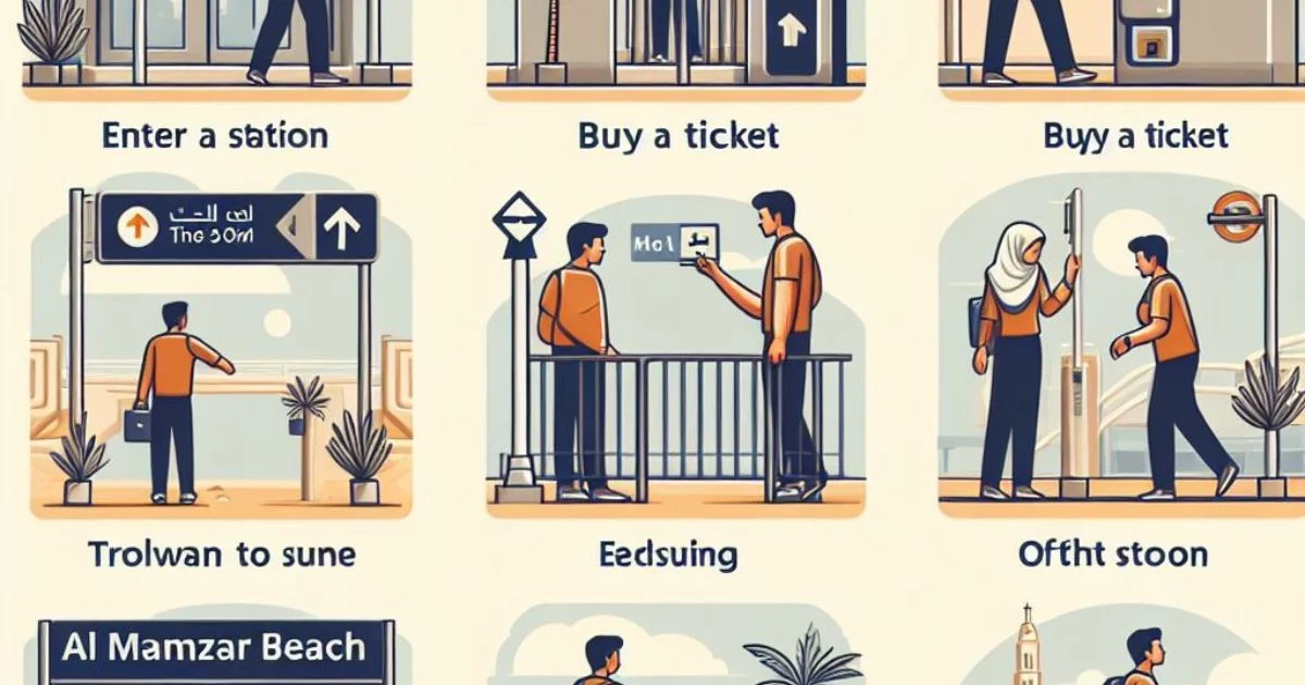 How to Go to Al Mamzar Beach by Metro
